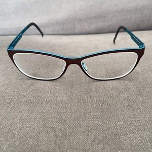 Blue and brown Eyewear
